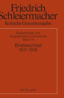 Image for Briefwechsel 1817-1818