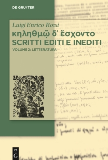 Image for [kappa]I I I I ?I  I a   I I I I I I I  Scritti editi e inediti: Vol. 2: Letteratura