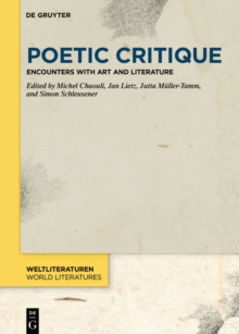Image for Poetic Critique: Encounters with Art and Literature