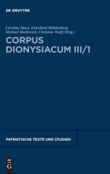 Image for Corpus Dionysiacum III/1