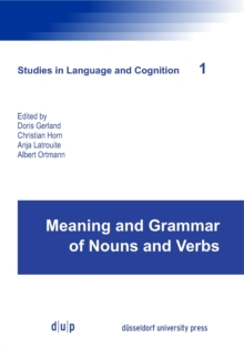 Image for Meaning and Grammar of Nouns and Verbs