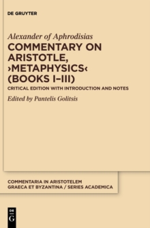 Image for Commentary on Aristotle, >Metaphysics< (Books I-III)