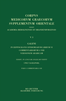 Image for Galeni In Hippocratis Epidemiarum librum VI commentariorum I-VIII versio Arabica