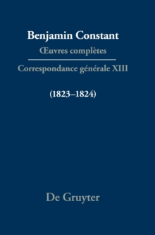 Image for Correspondance generale 1823-1824