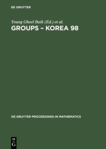 Image for Groups - Korea 98: Proceedings of the International Conference held at Pusan National University, Pusan, Korea, August 10-16, 1998