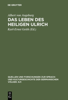 Image for Das Leben des Heiligen Ulrich