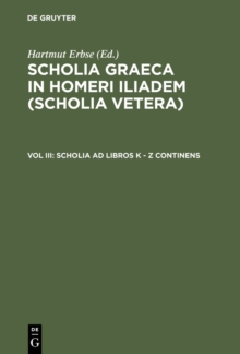 Image for Scholia Ad Libros K - Z Continens