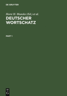 Image for Deutscher Wortschatz: Lexikologische Studien. Ludwig Erich Schmitt zum 80. Geburtstag von seinen Marburger Schulern