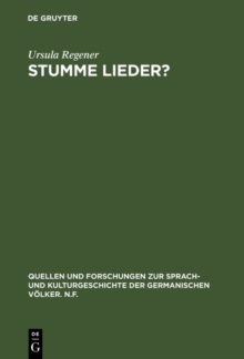 Image for Stumme Lieder?: Zur motiv- und gattungsgeschichtlichen Situierung von Johann Christian Gunthers Verliebten Gedichten