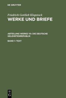 Image for Die deutsche Gelehrtenrepublik