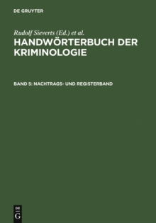 Image for Nachtrags- und Registerband