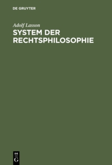 Image for System der Rechtsphilosophie