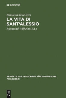 Image for La Vita di Sant'Alessio: Edizione secondo il codice Trivulziano 93