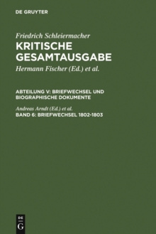 Image for Briefwechsel 1802-1803: (Briefe 1246-1540)