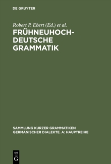 Image for Fruhneuhochdeutsche Grammatik