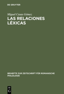 Image for Las relaciones lexicas