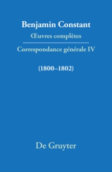 Image for Correspondance 1800-1802