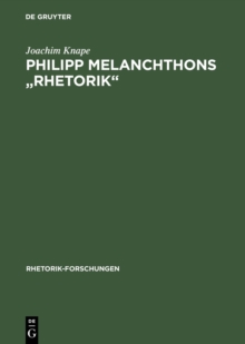 Image for Philipp Melanchthons "Rhetorik"