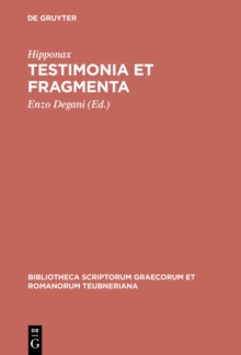 Image for Testimonia et fragmenta