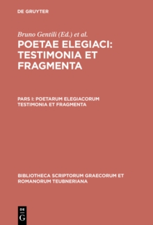 Image for Poetarum elegiacorum testimonia et fragmenta