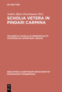 Image for Scholia in Nemeonicas et Isthmionicas. Epimetrum. Indices