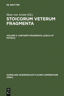 Image for Chrysippi fragmenta logica et physica