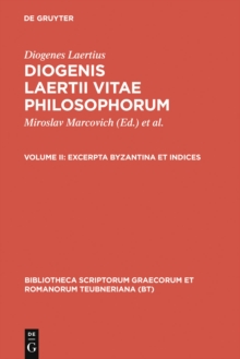Image for Excerpta Byzantina et Indices