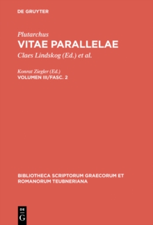 Image for Vitae parallelae: Volumen III/Fasc. 2