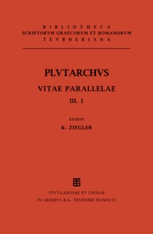 Image for Vitae parallelae: Volumen III/Fasc. 1