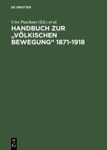 Image for Handbuch zur "Volkischen Bewegung" 1871-1918