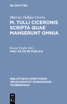 Image for De Re Publica: Librorum Sex Quae Manserunt