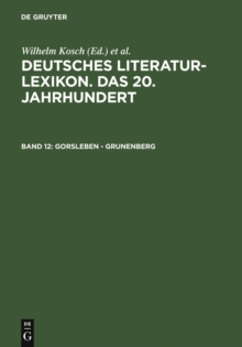 Image for Gorsleben - Grunenberg