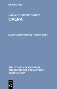 Image for Naturalium quaestionum libri