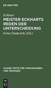 Image for Meister Eckharts Reden der Unterscheidung