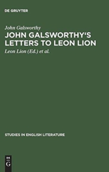 Image for John Galsworthy's letters to Leon Lion