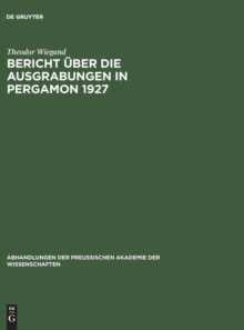 Image for Bericht uber die Ausgrabungen in Pergamon 1927