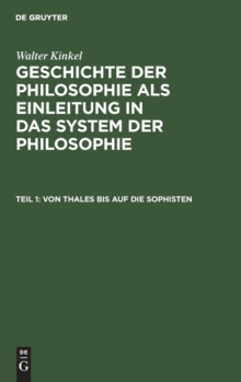 Image for Von Thales Bis Auf Die Sophisten