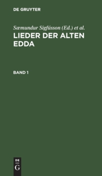 Image for Lieder Der Alten Edda. Band 1