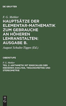 Image for Arithmetik mit Einschluß der niederen Analysis, Trigonometrie und Stereometrie