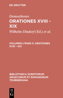 Image for Orationes XVIII - XIX
