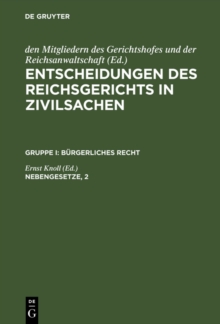 Image for Nebengesetze, 2: Reichsversicherungsordnung. Arbeitsrecht