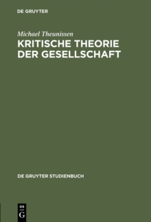 Image for Kritische Theorie der Gesellschaft: Zwei Studien