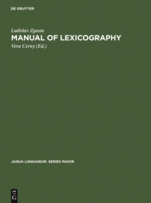 Image for Manual of lexicography