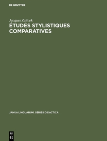 Image for Etudes Stylistiques Comparatives: Neerlandais-francais