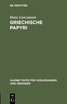 Image for Griechische Papyri