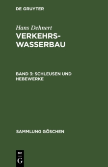 Image for Schleusen Und Hebewerke