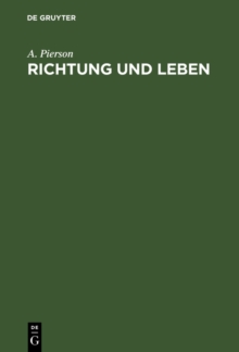 Image for Richtung und Leben