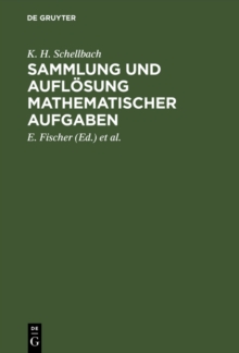 Image for Sammlung und Auflosung mathematischer Aufgaben