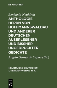 Image for Anthologie Herrn von Hoffmannswaldau und anderer Deutschen auserlesener und bissher ungedruckter Gedichte, Theil 3