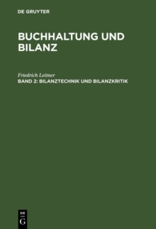 Image for Bilanztechnik und Bilanzkritik